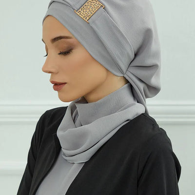 Instant Jersey Turban Hijab — Inner Cap Included