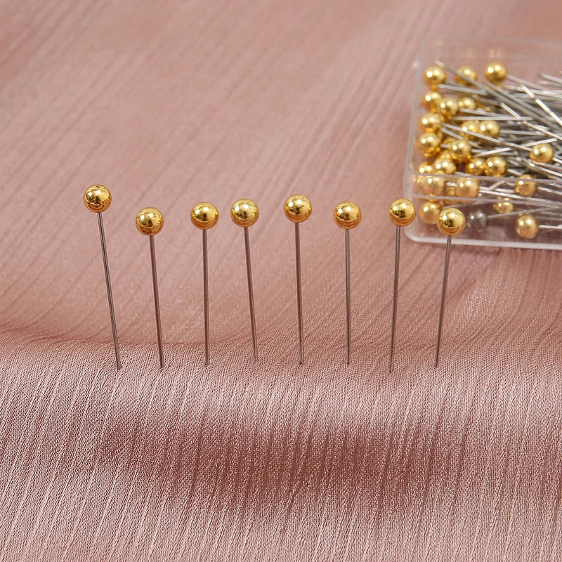 100-Pack Plain Hijab Brooch Pins — Bulk Set