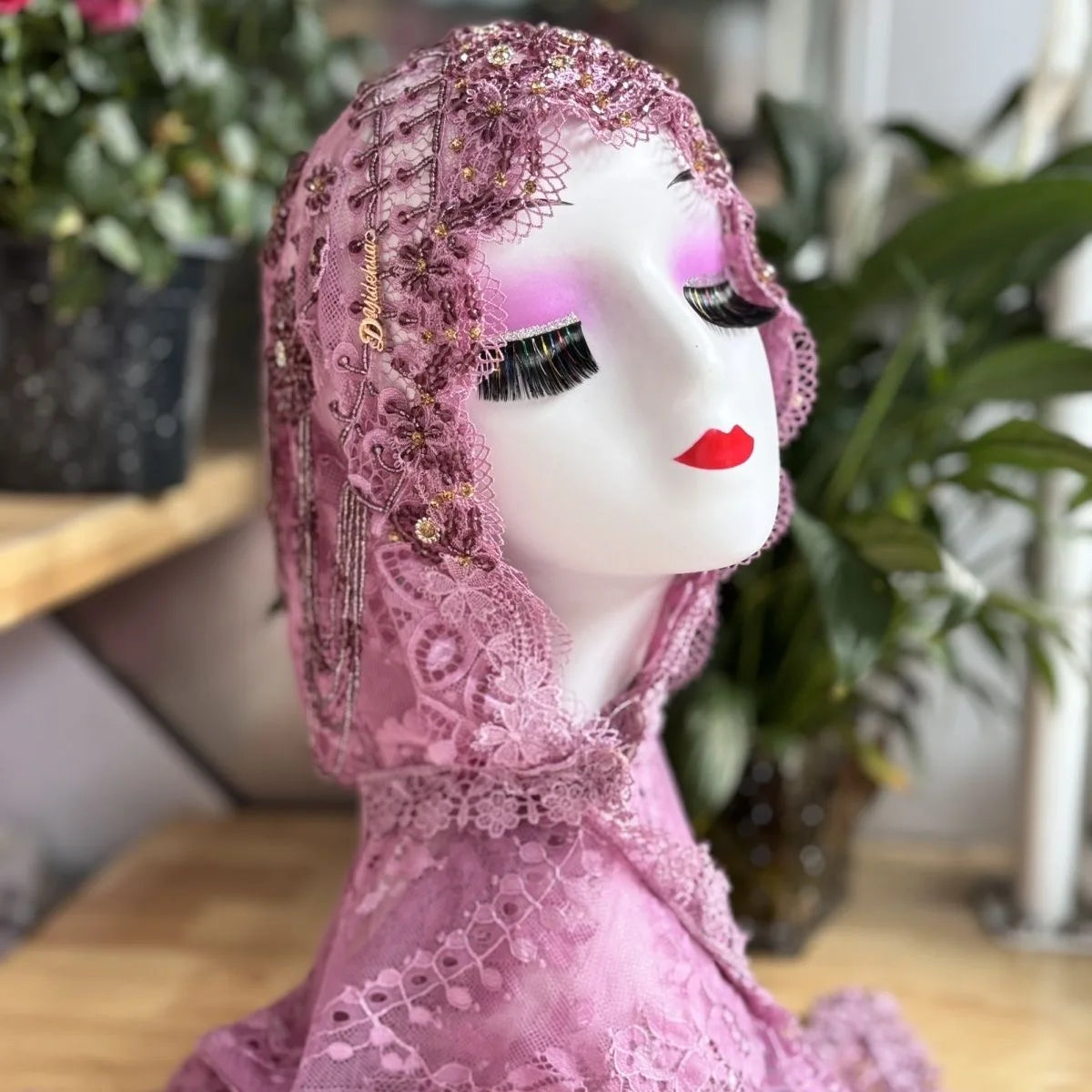 Luxury Tassel Lace Hijab Scarf