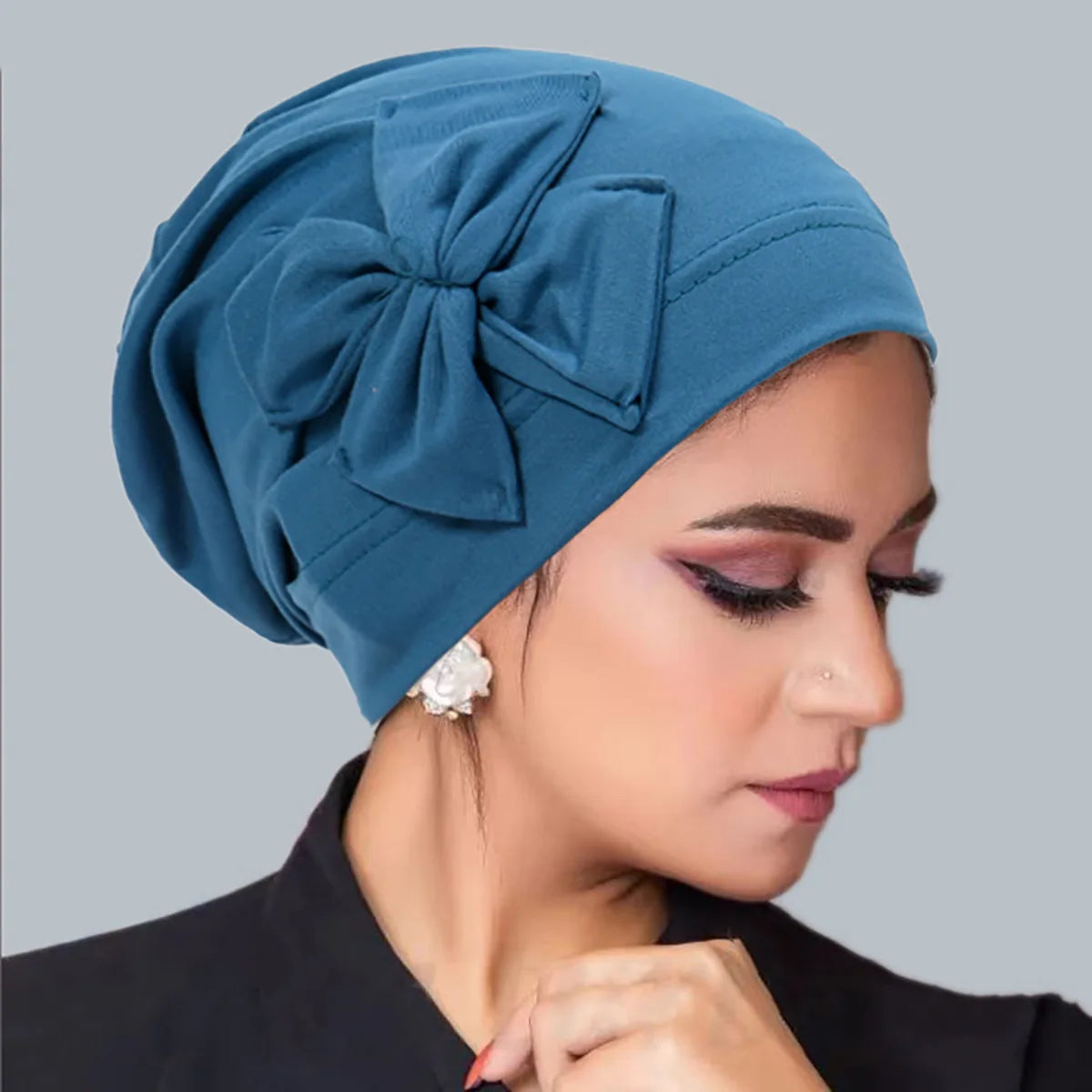 Bowknot Inner Hijab Turban Cap