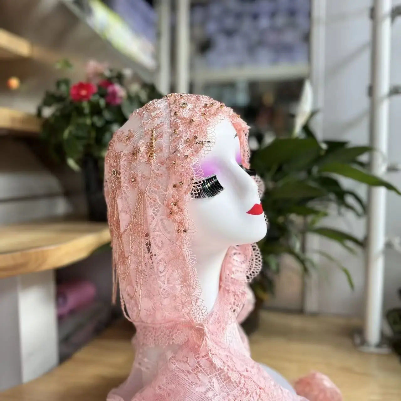 Luxury Tassel Lace Hijab Scarf