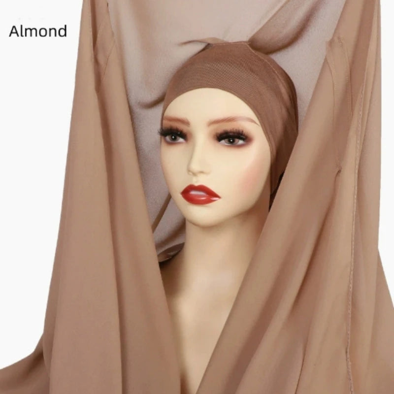 Instant Chiffon Hijab with Magnetic Buckle