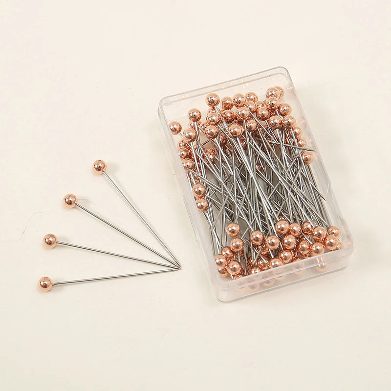100-Pack Plain Hijab Brooch Pins — Bulk Set