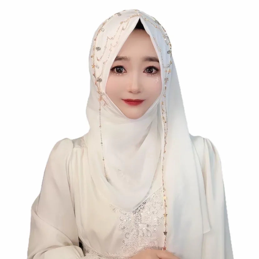 Handmade Soft Diamond Instant Wrap Hijab
