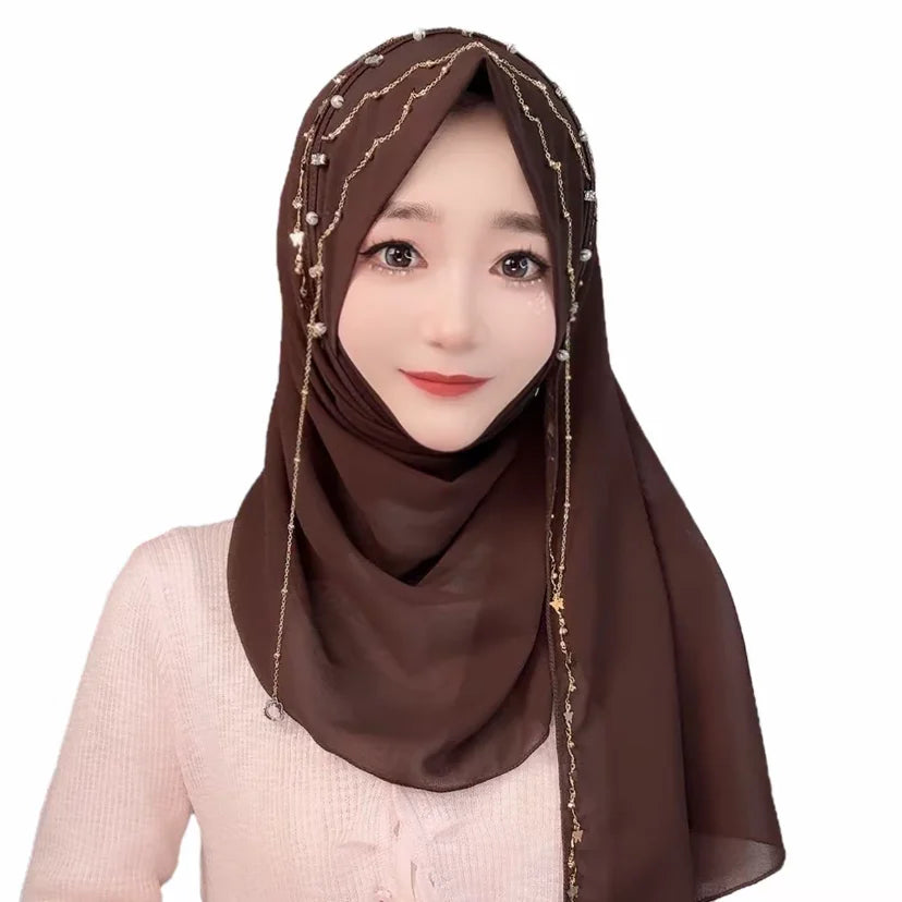 Handmade Soft Diamond Instant Wrap Hijab