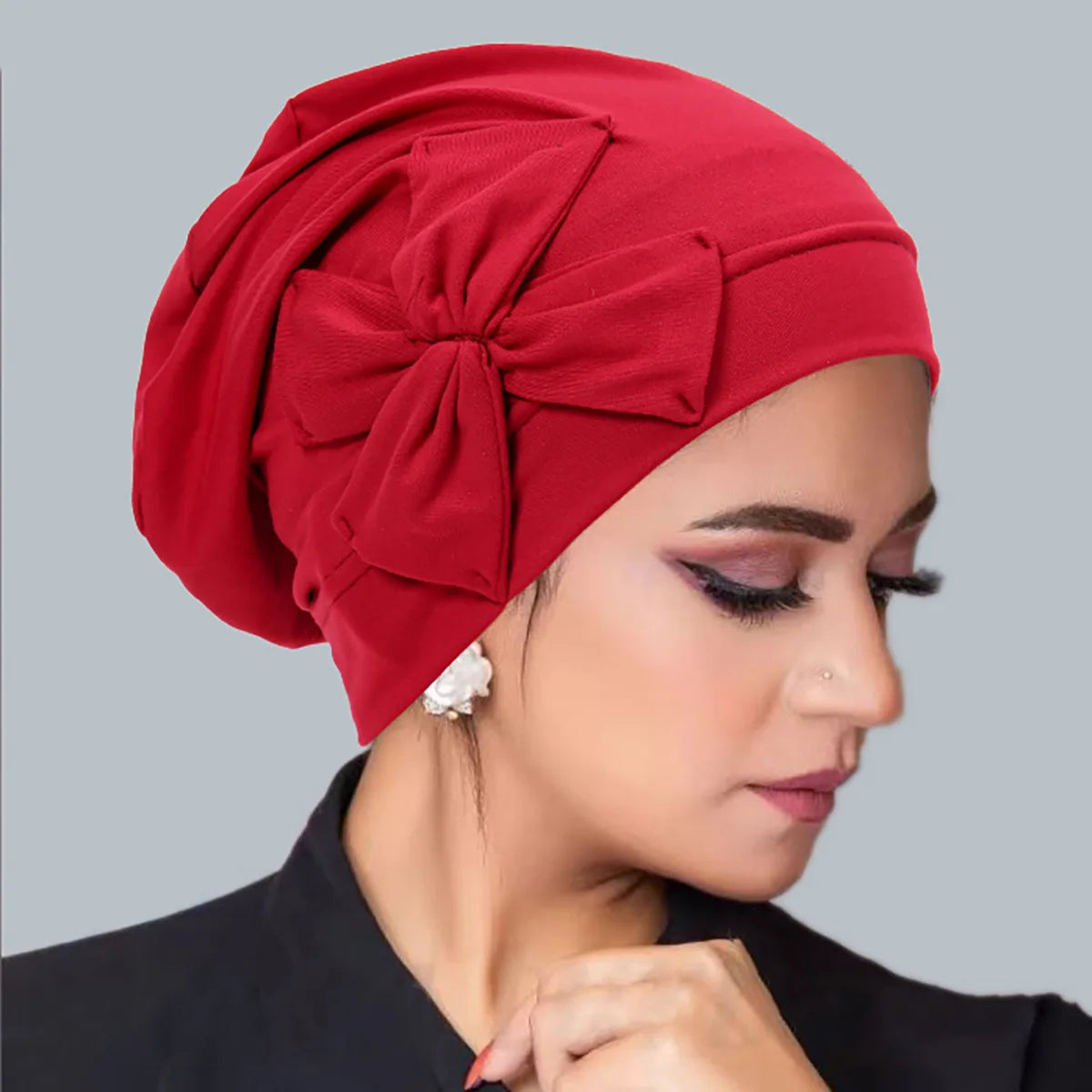 Bowknot Inner Hijab Turban Cap