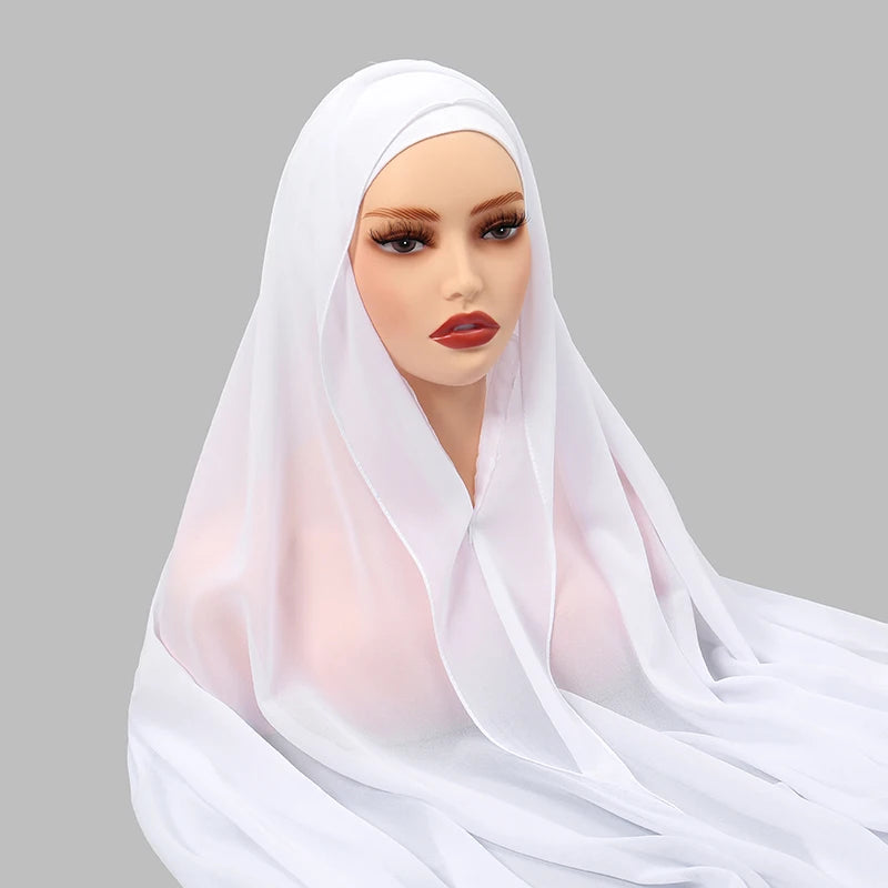 Instant Chiffon Hijab with Magnetic Buckle