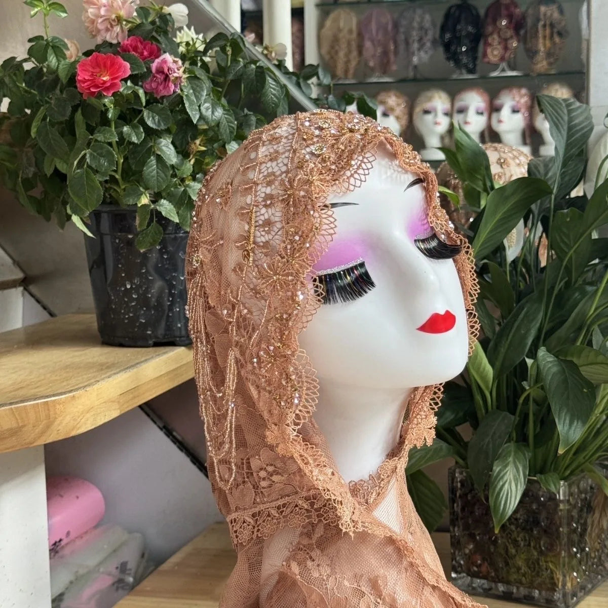 Luxury Tassel Lace Hijab Scarf