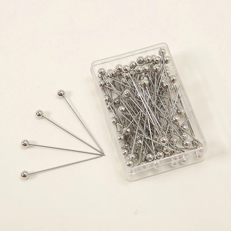 100-Pack Plain Hijab Brooch Pins — Bulk Set