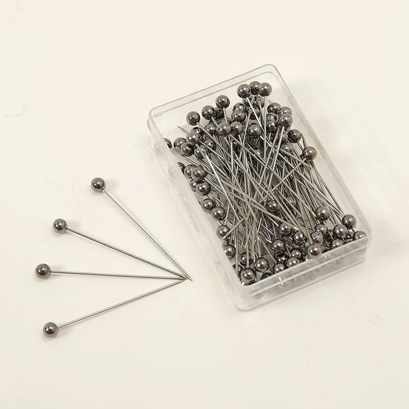 100-Pack Plain Hijab Brooch Pins — Bulk Set