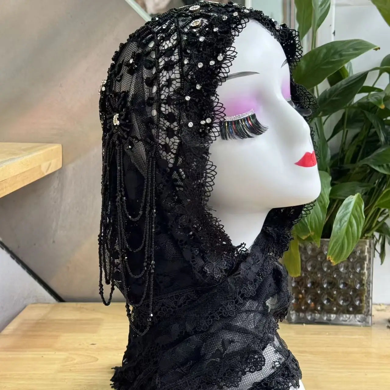 Luxury Tassel Lace Hijab Scarf