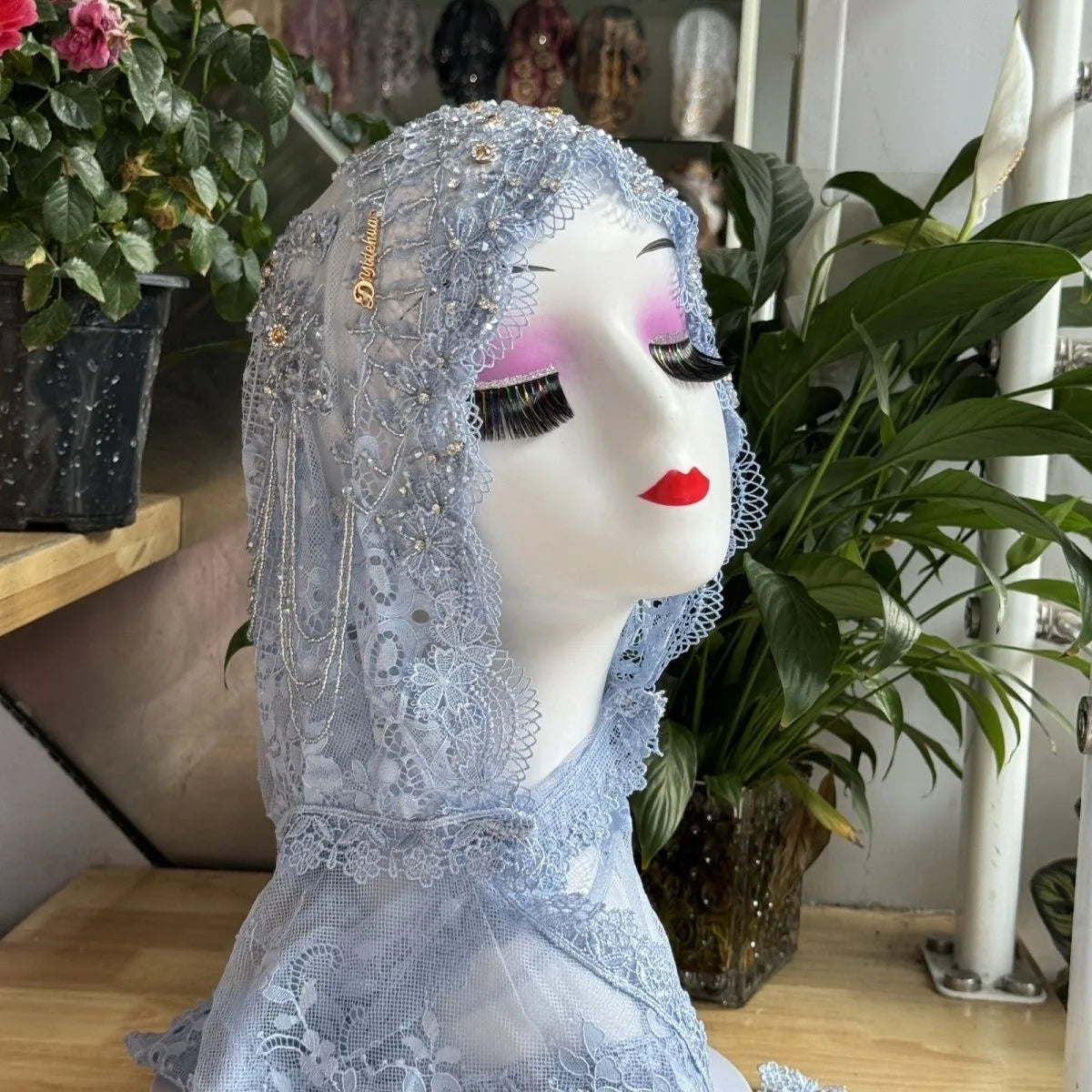 Luxury Tassel Lace Hijab Scarf