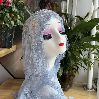 Luxury Tassel Lace Hijab Scarf