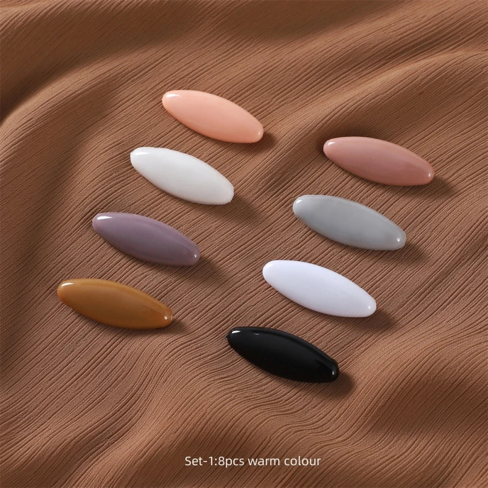 8-Pack Plastic Hijab Safety Pins — Color Sets