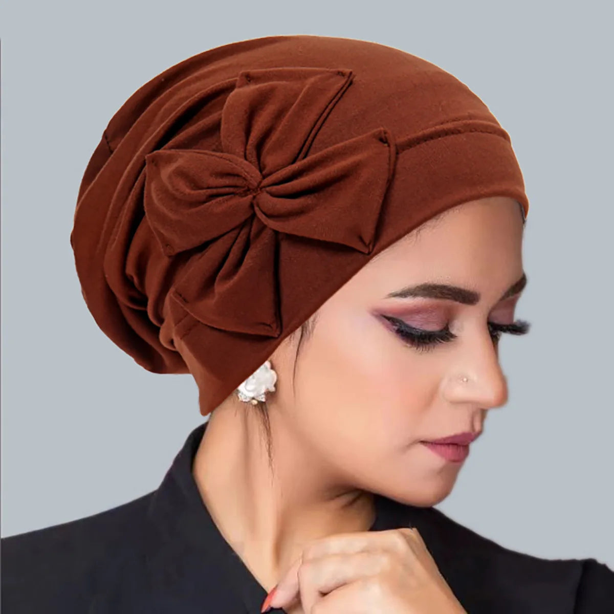 Bowknot Inner Hijab Turban Cap