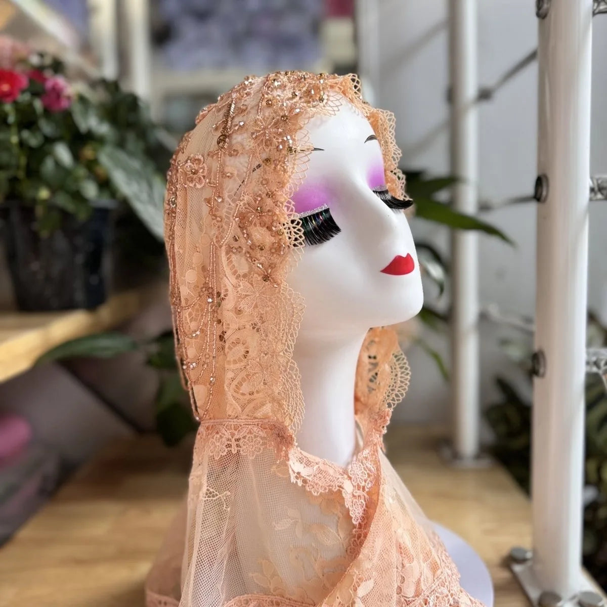 Luxury Tassel Lace Hijab Scarf