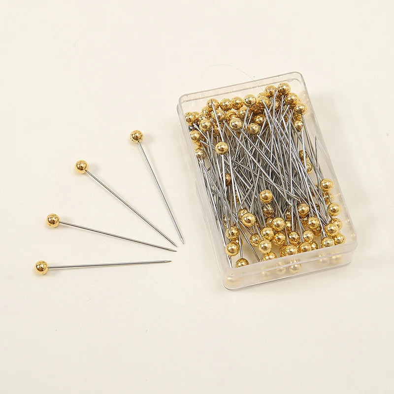 100-Pack Plain Hijab Brooch Pins — Bulk Set