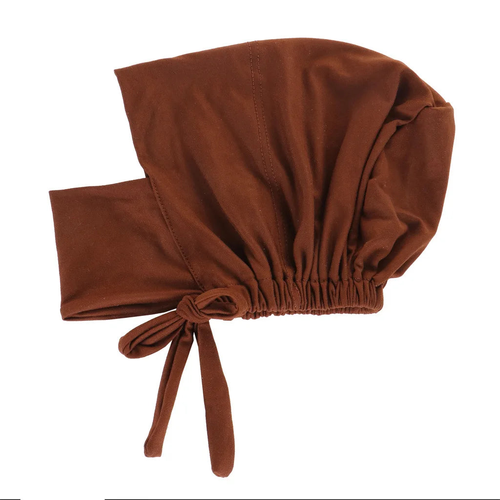Solid Color Elastic Hijab Undercap