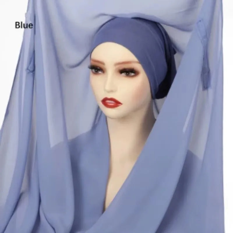Instant Chiffon Hijab with Magnetic Buckle