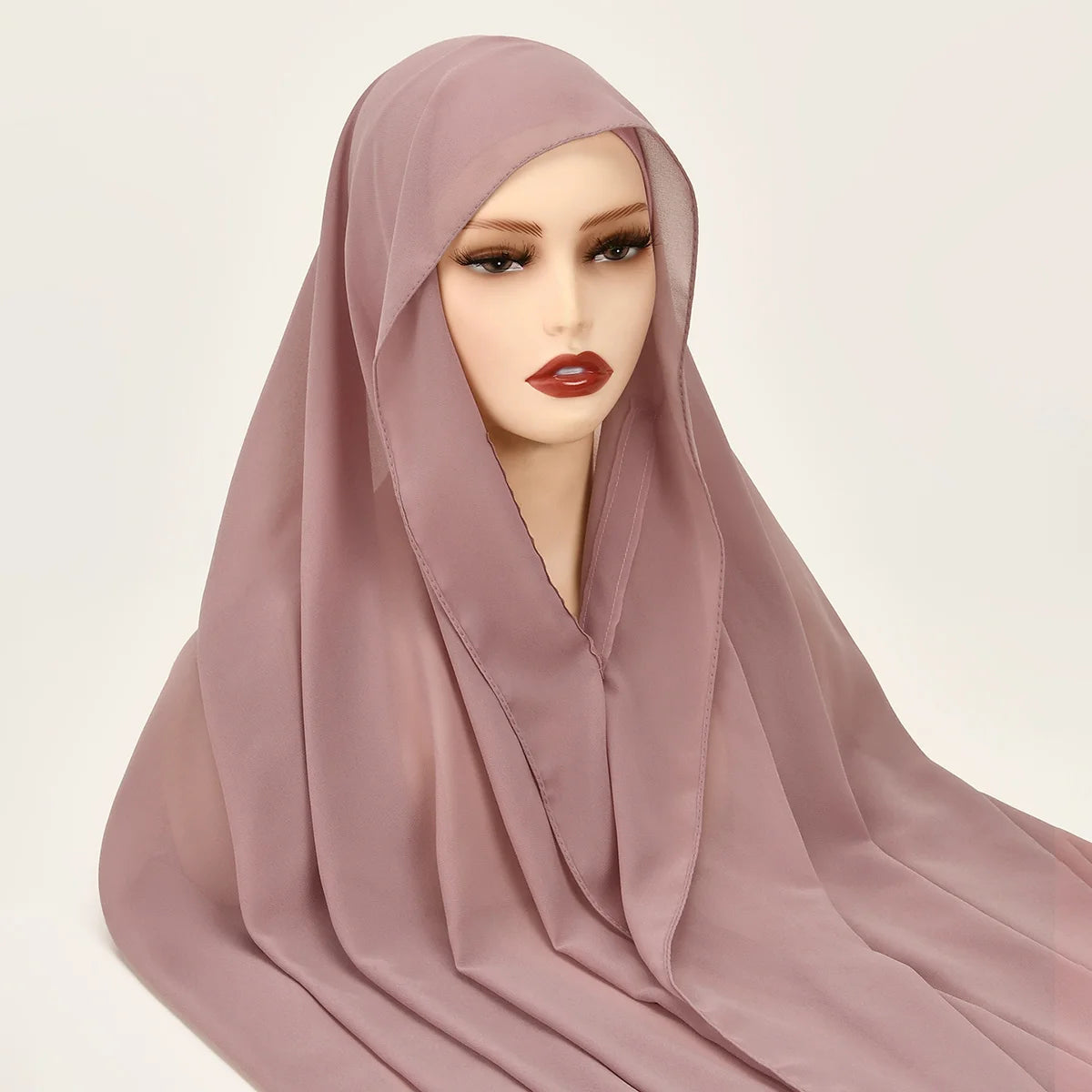 Instant Chiffon Hijab with Magnetic Buckle