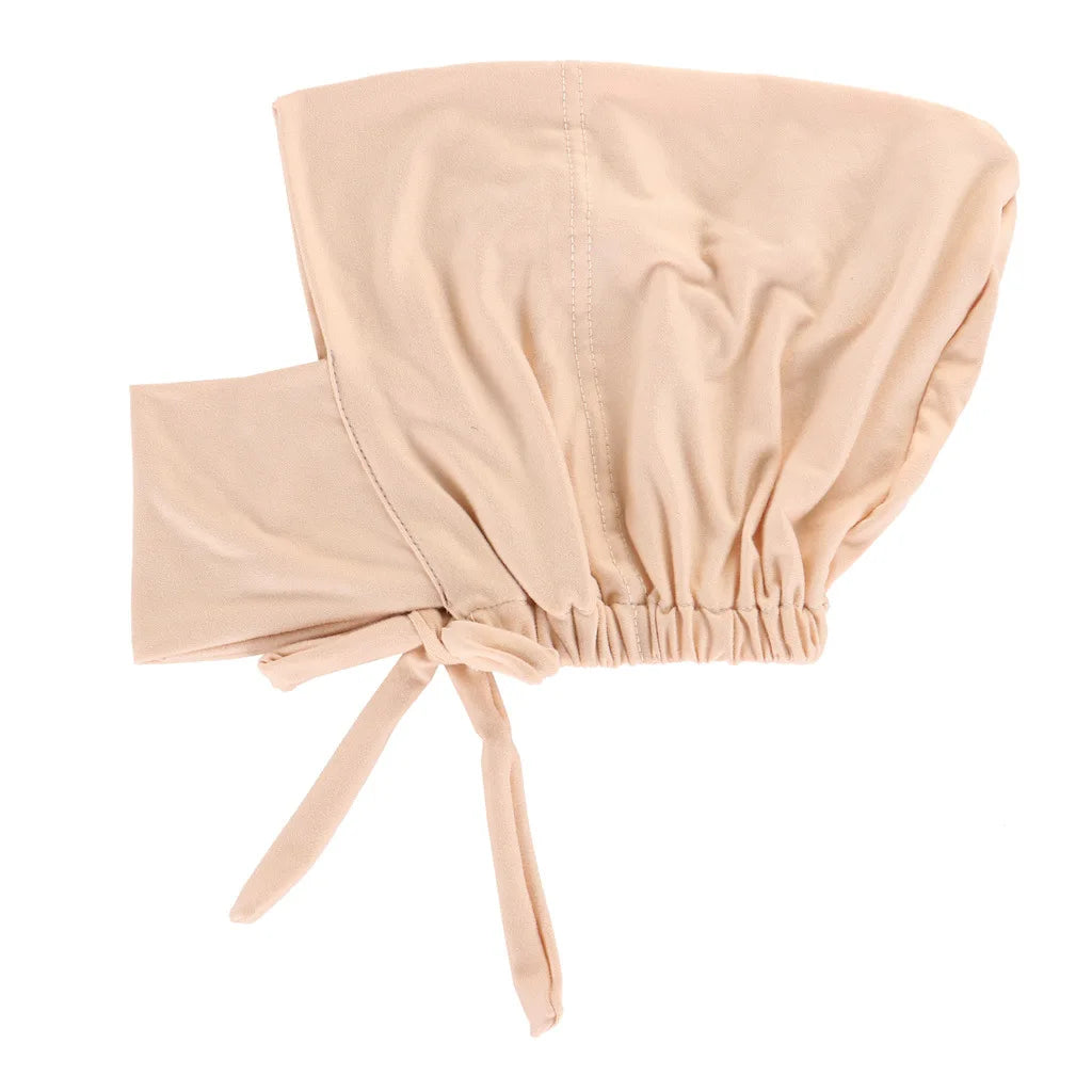 Solid Color Elastic Hijab Undercap
