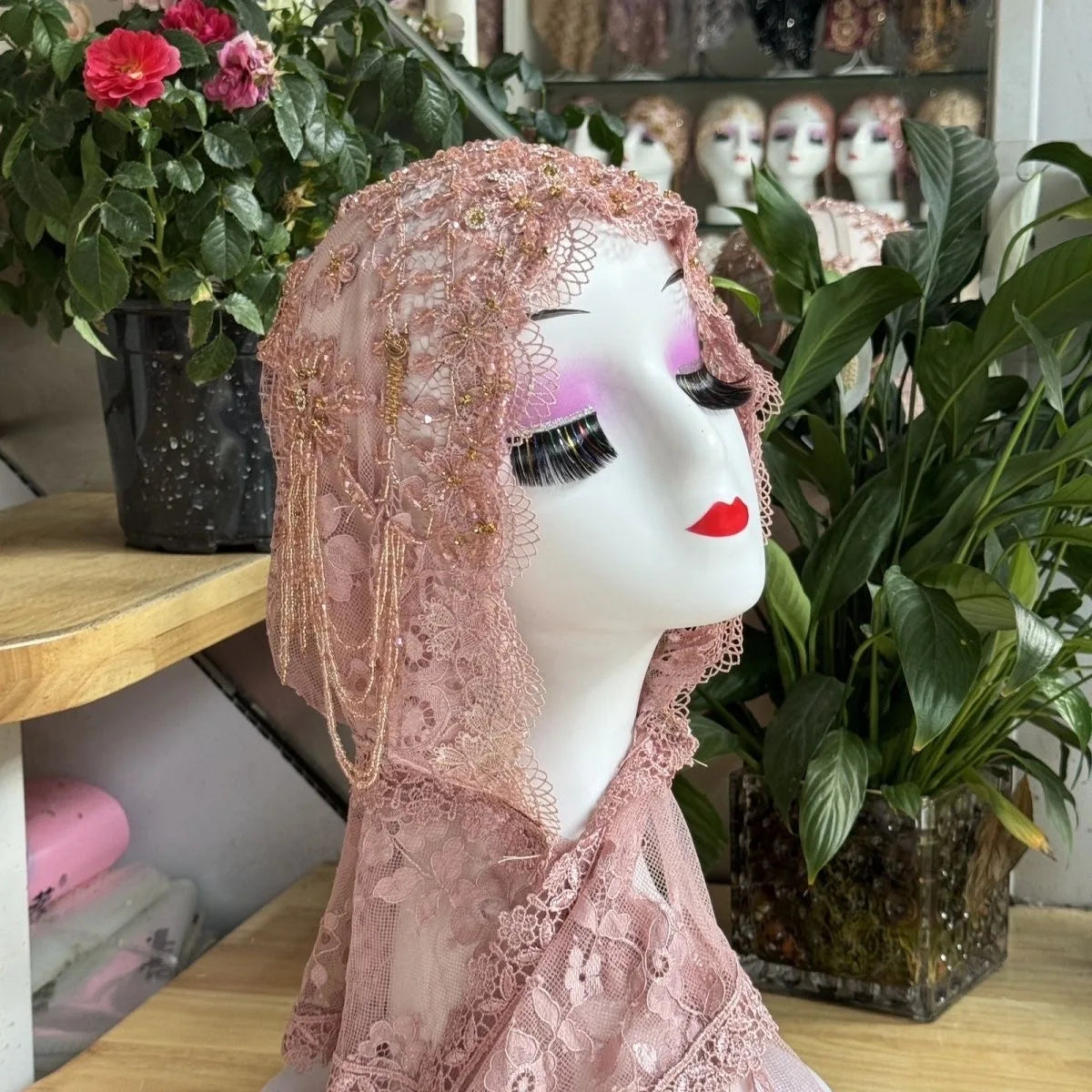 Luxury Tassel Lace Hijab Scarf