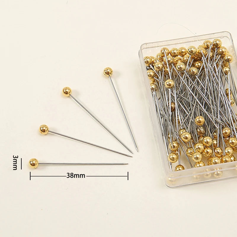 100-Pack Plain Hijab Brooch Pins — Bulk Set